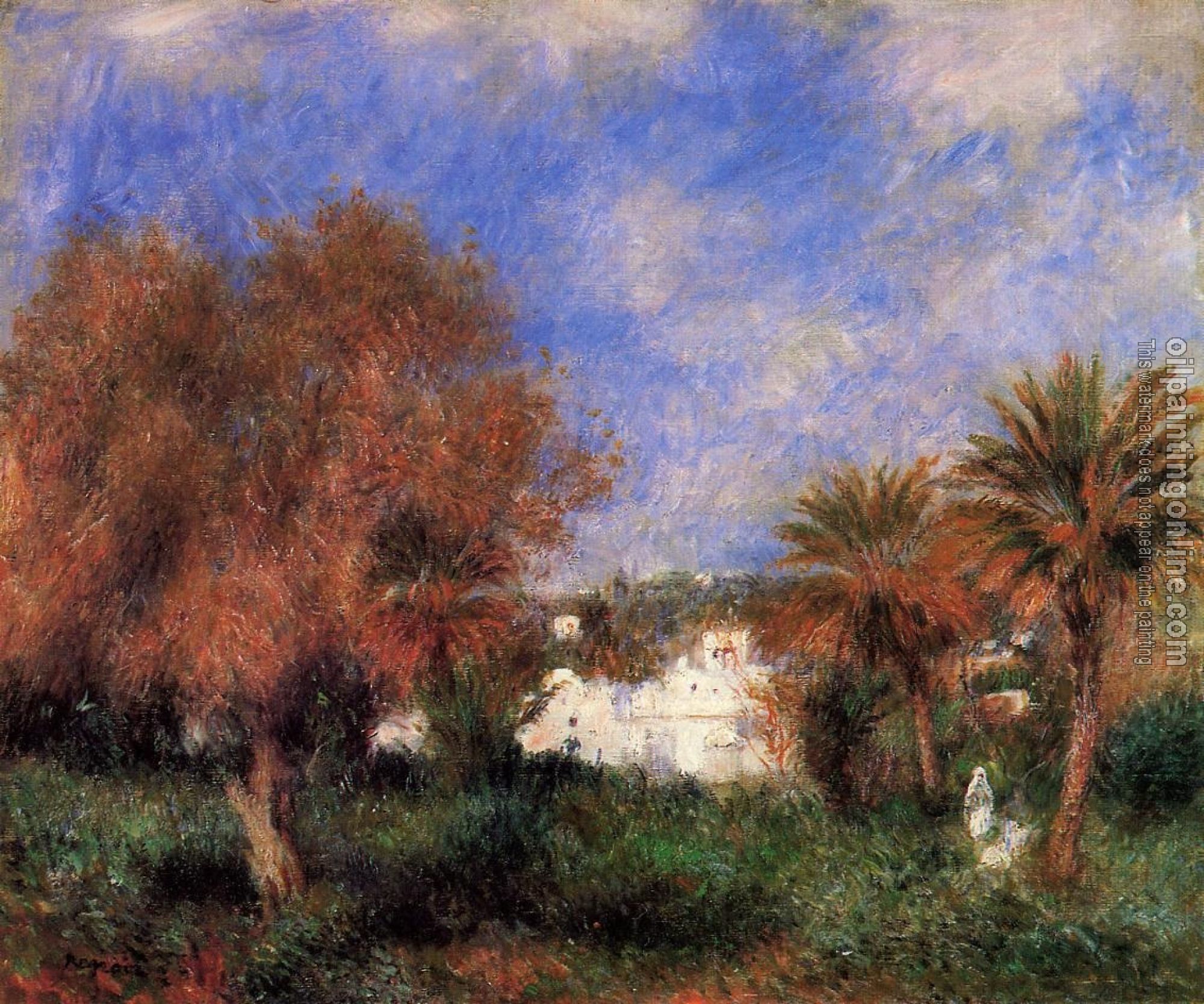 Renoir, Pierre Auguste - Algiers, the Garden of Essai